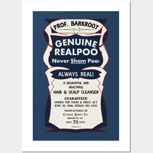 Use "REALPOO" not SHAM POO! Wall Art by FunkilyMade